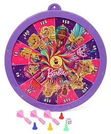 Barbie 2 In 1 Round Magnetic Dart Board Game Large (Color And Print May Vary)