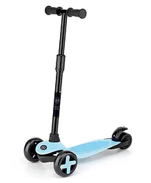 Meditive 3 Wheel T Bar Child Scooter with Adjustable Height Handle - Blue