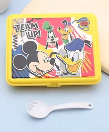 Ski Plastoware Disney Mickey Mouse Lunch Box (Colour & Print May Vary)