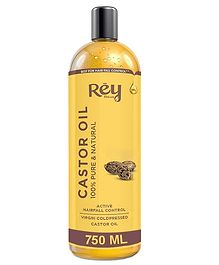 Rey Naturals Cold-Pressed 100% Pure Castor Hair Oil - 750 ml