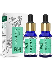 Rey Naturals 100% Pure & Natural Rosemary Essential Oil Pack of 2 - 15 ml Each