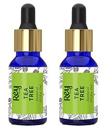 Rey Naturals Essential Tea Tree Oil Pack of 2 - 15 ml Each