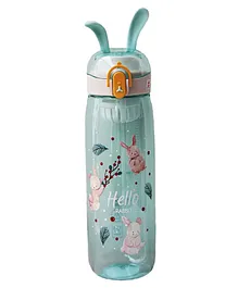 Negocio Slim Bunny Kids Water Bottle with Stainer BPA Free Children's Drinkware (Color May Vary)- 600 ml