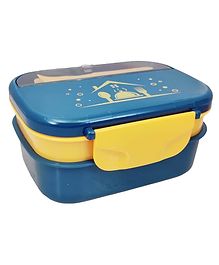 NEGOCIO Double Layer Compartment Lunch Box With Spoon ( Colour May Vary )