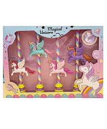 NEGOCIO Magical Unicorn Pencil Erasers And Sharpeners Return Gifts For Kids - (Colour May Vary)