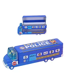 Negocio Aqua-Splash Police Car Metal Pencil Box (Colour May Vary)