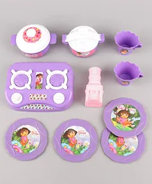Dora Kitchen Set Utensils Toy Set Of 10 Pieces -Multicolor