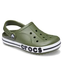 Crocs Bayaband Unisex Perforated Clogs - Green