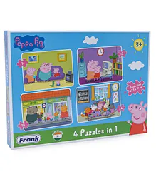 Frank 4 In 1 Jigsaw Peppa Pig Puzzle - 63 Pieces