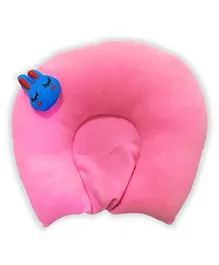 Chinmay Kids Mustard Seeds Cotton Soft U Shape Neck support Baby Pillow - Pink