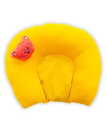 Chinmay Kids Mustard Seeds Cotton Soft U Shape Neck support Baby Pillow - Yellow
