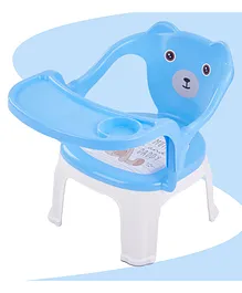 Baybee Dinning Baby Chair with Cushion Seat - Blue