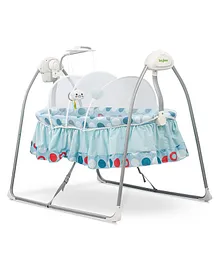 Baybee Wanda Automatic Electric Swing Cradle with Mosquito Net Remote & Music - Blue