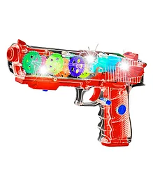 Wishkey Plastic Gear Simulation Toy Gun for Kids - Red
