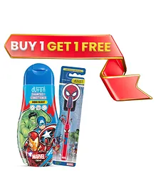DUVON Disney Marvel 2-in-1 Shampoo & Conditioner with Spiderman Toothbrush - 250 ml