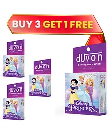 Duvon Disney Princess Set of 4 Bathing Bar - 75 g Each