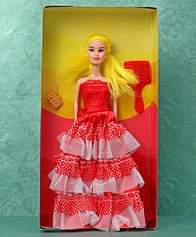 Bafna Tara Royalty with Accessories Maroon - Height 28 cm (Dress & Accessories Color May Vary)