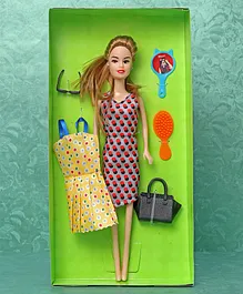 Bafna Tara Sugarpop with Accessories Grey & Orange - Height 28 cm