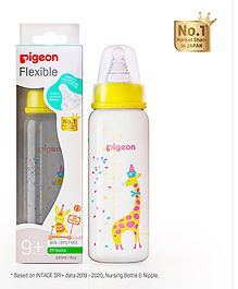 Pigeon Premium Giraffe Baby Feeding Bottle Peristaltic Clear Nursing Bottle L -240ml