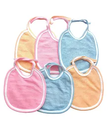 ADKD Baby Towl Bibs Pack Of 6 - Multicolor (Color & Design May Vary)