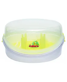 Adore Microwave Steam Sterilizer with Tong Holds up to 6 Bottles - Green