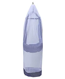 Adore Basics Cloth Hanging Cradle with Stainless Steel Spring - Blue