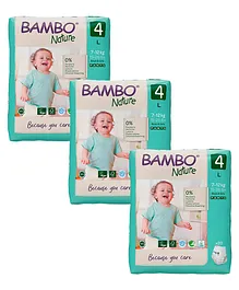 Bambo Nature Eco Friendly Pant Diapers with
                        Wetness Indicator Large Size Pack Of 3 - 60
                        Pieces