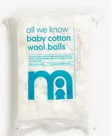 Mothercare All We Know Cotton Wool Balls White - 200 Pieces
