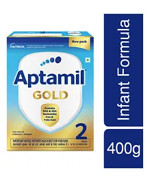 Aptamil Gold Stage 2 Follow up Infant Formula Powder 400 gm Bag-In-Box (Packaging May vary)