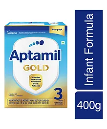 Nutricia's Aptamil 3 Follow Up Infant Formula Powder Stage 3 Bag-In-Box Pack - 400 gm