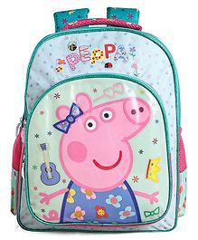 Peppa Pig by Toothless Floral School Bag Pink - Height 14 Inches