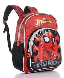 Spider Man Wonder School Bag Red- Height 14 Inches