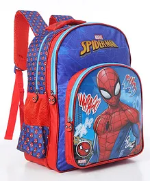 Spider Man Zaap  School Bag Blue - 14 Inches