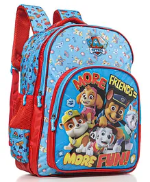 Paw Patrol Friends School Bag Blue & Red - 16 Inches