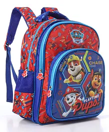 Paw Patrol Pups  School Bag Red & Blue - 14 Inches