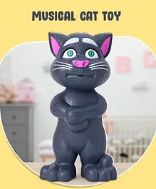 Play Nation Musical Talking Tom Cat Toy - Grey