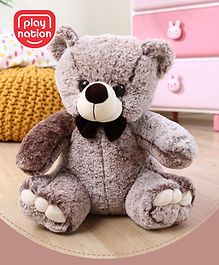 Play Nation Teddy Bear Soft Toy Light Brown - Height 30 cm