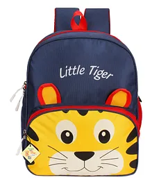 Frantic Little Tiger Bag For Kids Blue  - 14 Inches