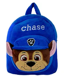 Frantic Soft Design Royal Blue Chase Plush Bag for Kids - 14 Inches