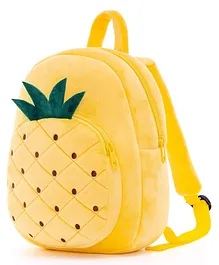 Frantic Premium Quality Soft Design Yellow Pineapple Plush Bag - 14 Inches