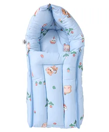 The Mom Store Happy Cub Baby Nest Sleeping Bag Portable Bed- Blue