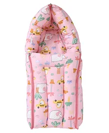 The Mom Store Funderland Baby Nest Sleeping Bag Portable Bed- Pink