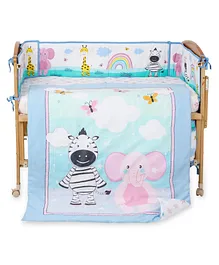 The Mom Store Dreamy Animals Baby Comforter - Blue