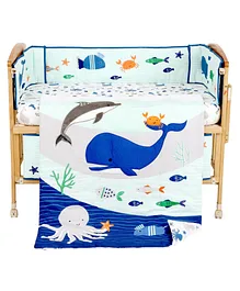 The Mom Store My Sea World Baby Comforter - Blue