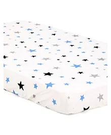 The Mom Store Sleep Under the Stars Baby Crib Sheet - White