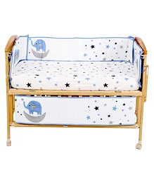 Sleep Under the Stars 4 Section Crib Rails Protector Bumper Set - Multicolour