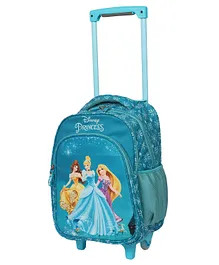 Novex Disney  Original Princess Kids Backpack Trolley with 2 Wheel Turquoise - 18 Inch