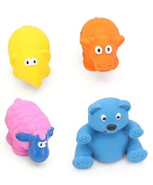 Giggles Animal Shaped Squeaky Bath Toys Pack of 4 (Colour May Vary)