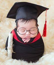 Babymoon Unisex Graduation Hat - Black