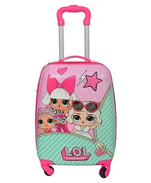 D Paradise Hard Case Trolley Bag Cute Girl Doll Print - 16 Inches